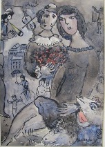 Marc Chagall  - Women and clown